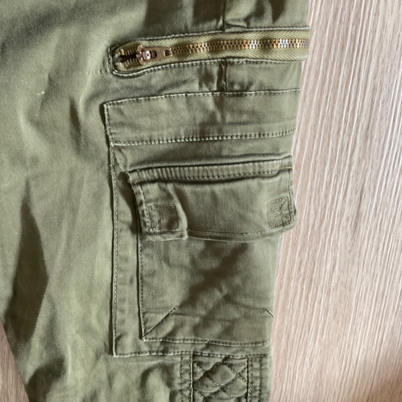 ZARA trafaluc size 04 olive green skinny jeans - Picture 3 of 5